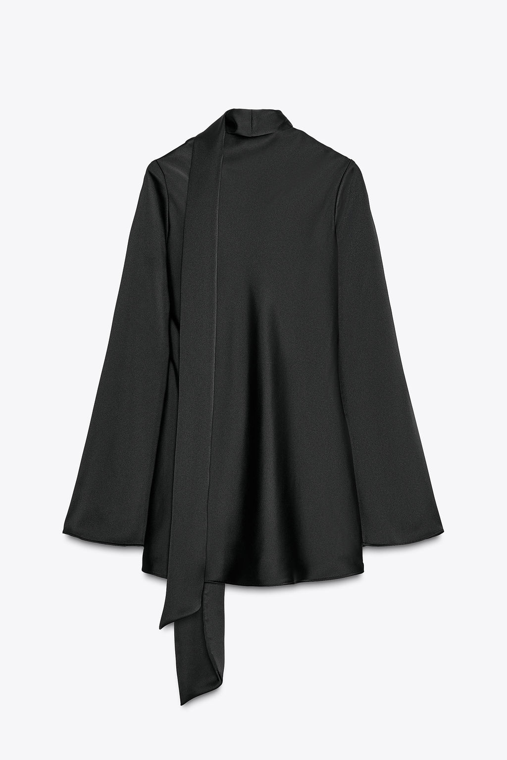 SATIN DRESS WITH FOULARD - Zara фото 7