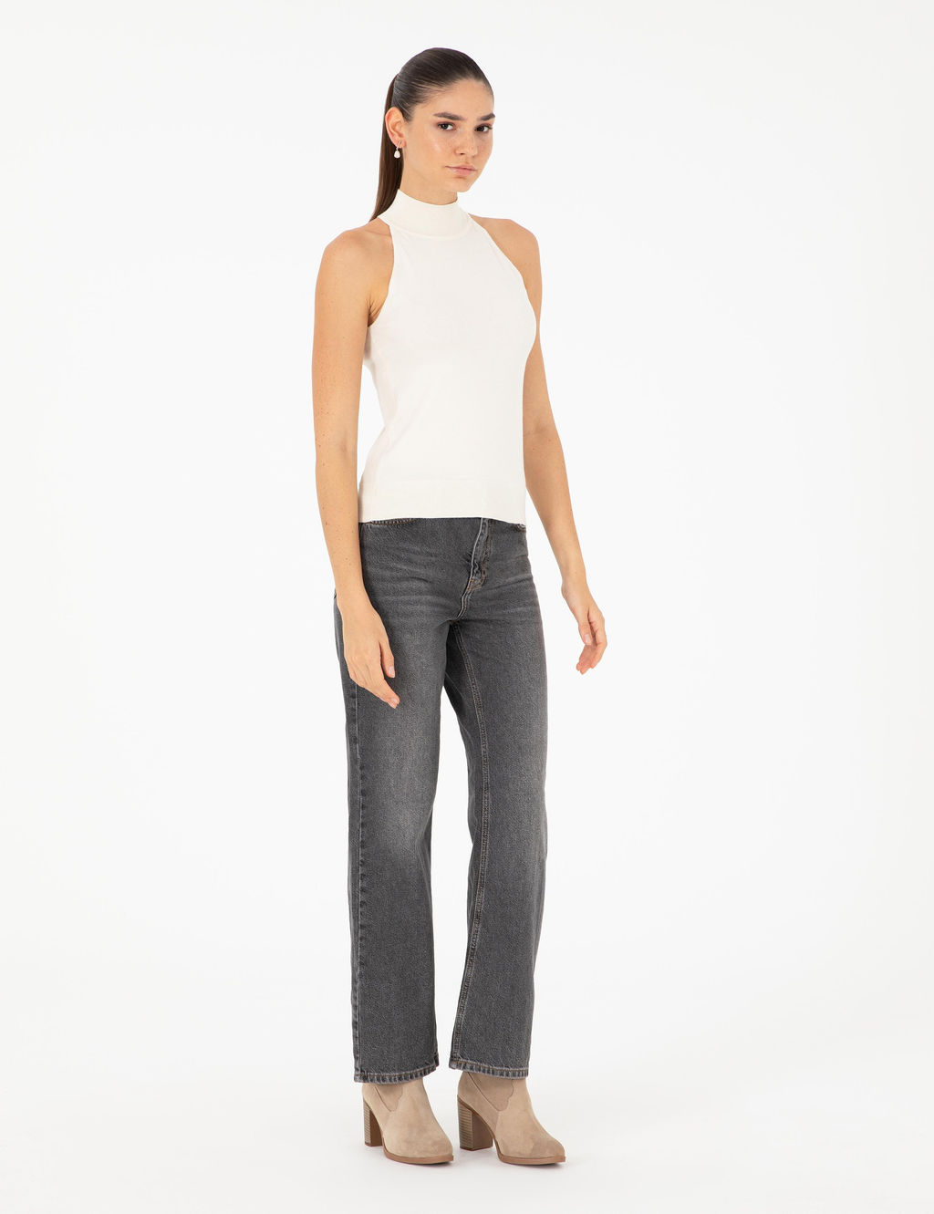 Блуза Pierre Cardin Slim Fit экрю трикотажная