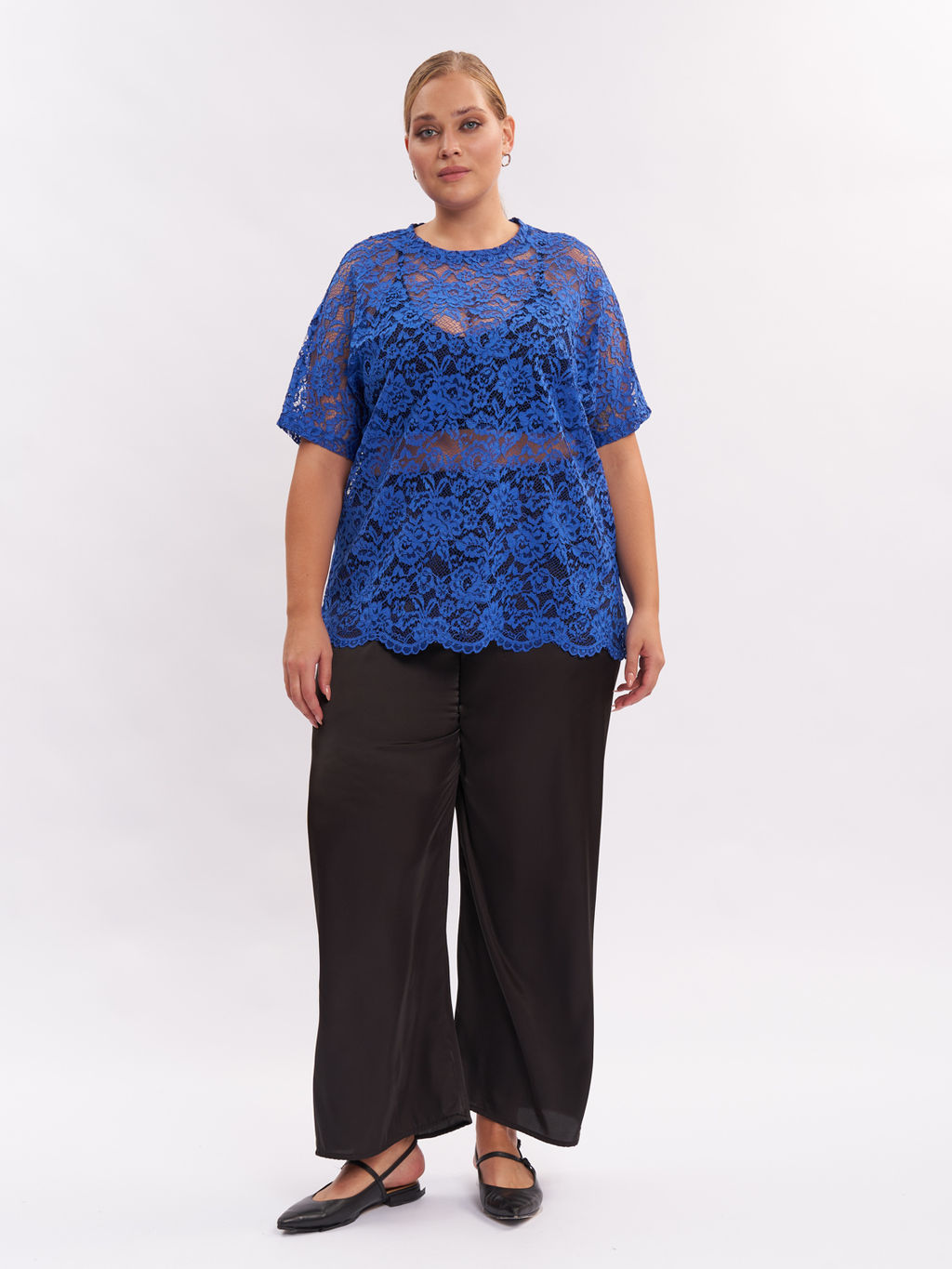 Блузка из гипюра BL42809BLU08 - Артесса фото 5