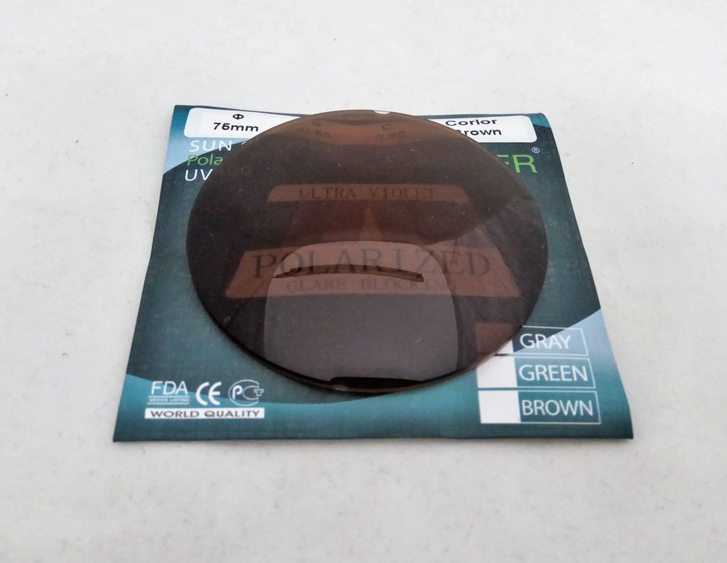 ЛИНЗЫ POLARIZED 1.49 Ф75 КОРИЧ ДИОПТРИИ: -0.50 - -6.00