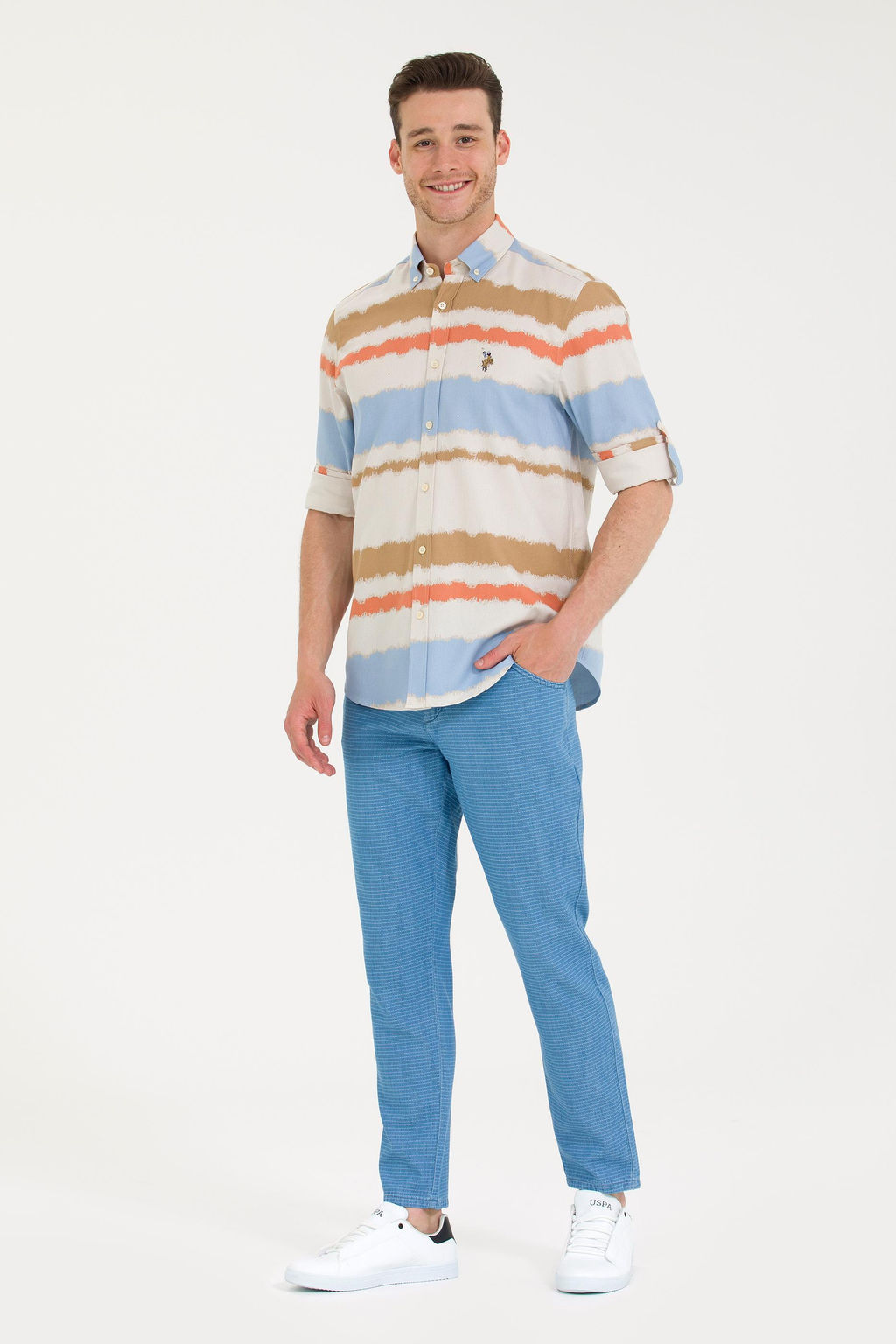 U. S. Polo Assn / Мужские синие джинсовые брюки - U.s. polo assn фото 17