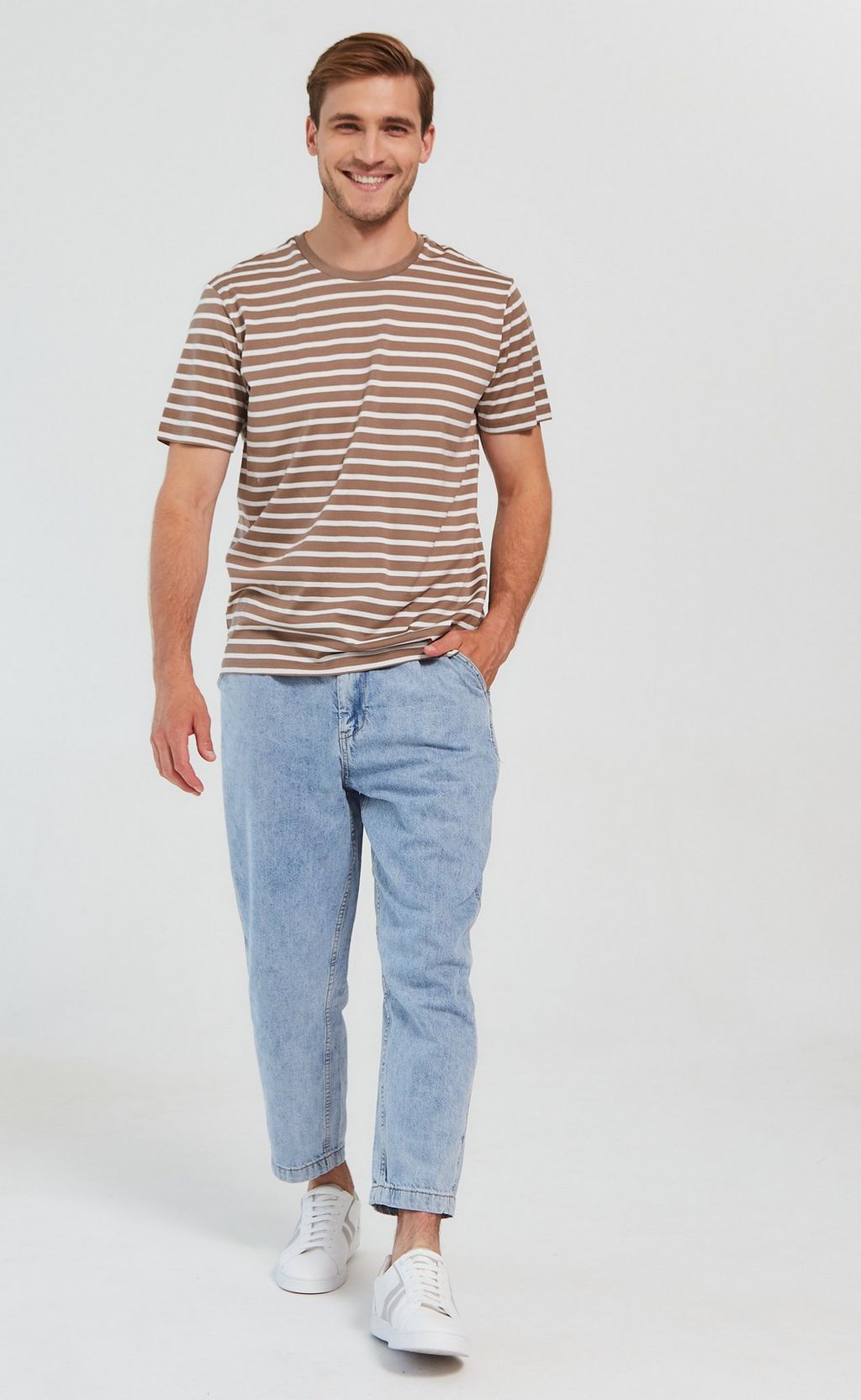 Джинсы муж. F2108-2 l.blue - Fine joyce фото 6