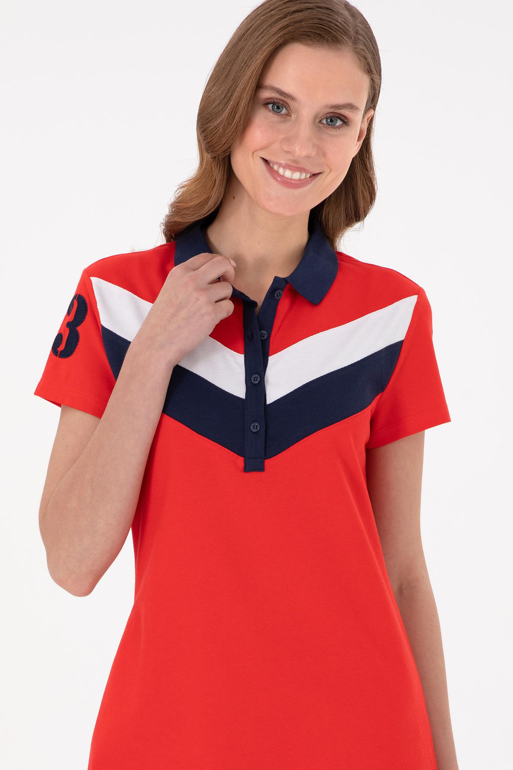 Женское красное трикотажное платье Неожиданная скидка в корзине - U.s. polo assn фото 2