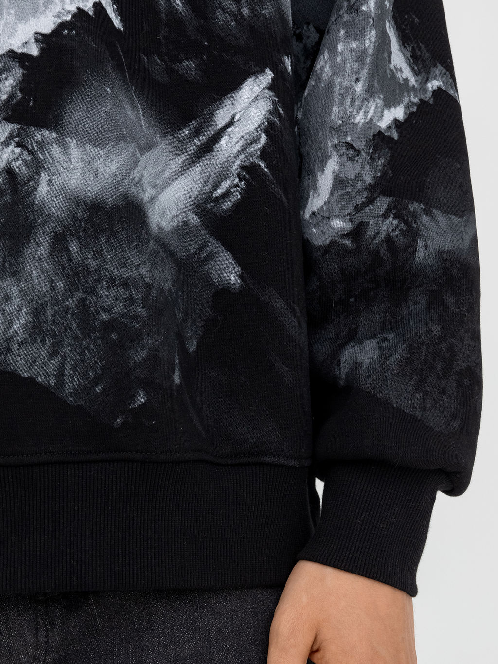 Свитшот мужской черный с печатью черный +печать 121868/1 - Mark formelle фото 5