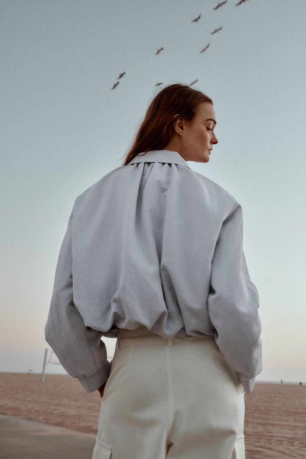 CHAQUETA BOMBER GLOBO / Celeste - Zara фото 5