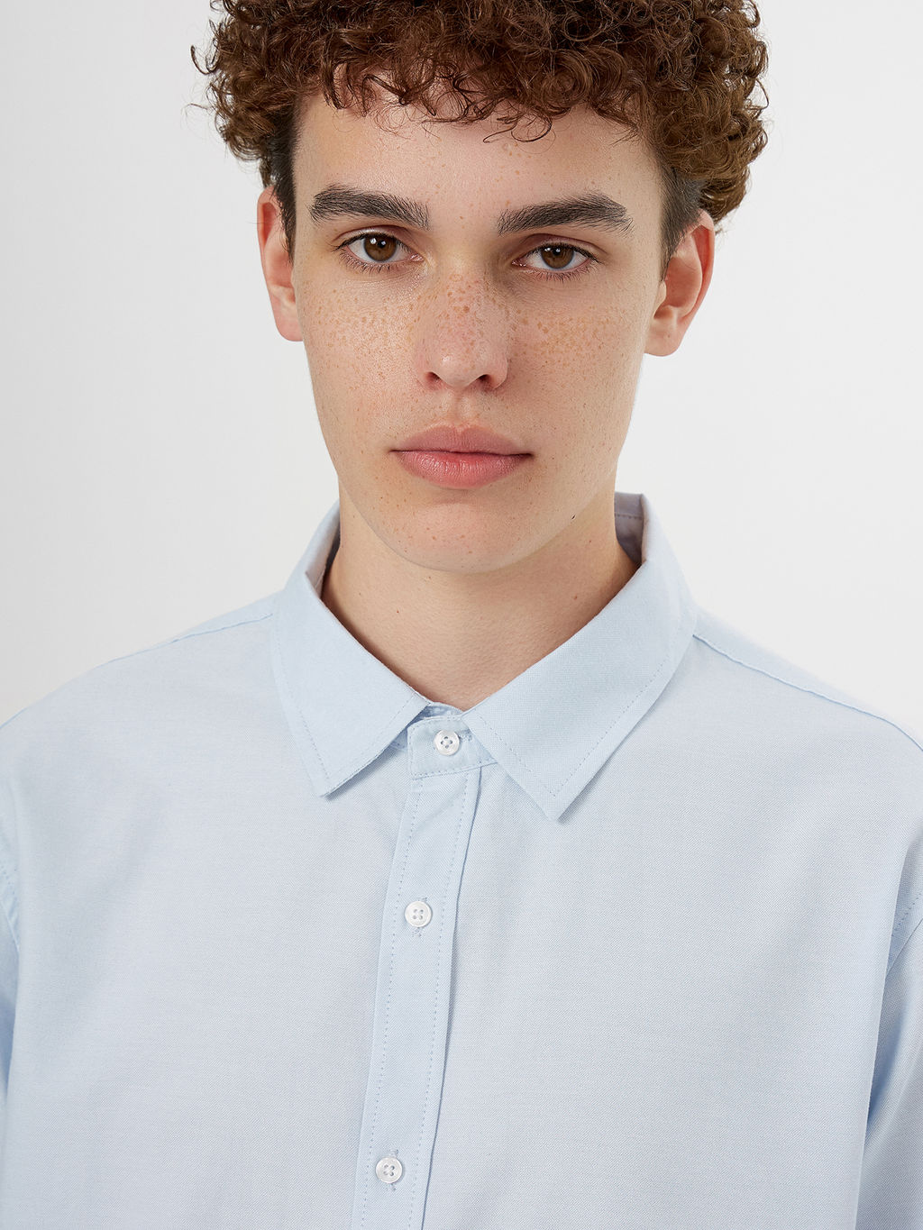 Рубашка мужская голубая - Mark formelle фото 4