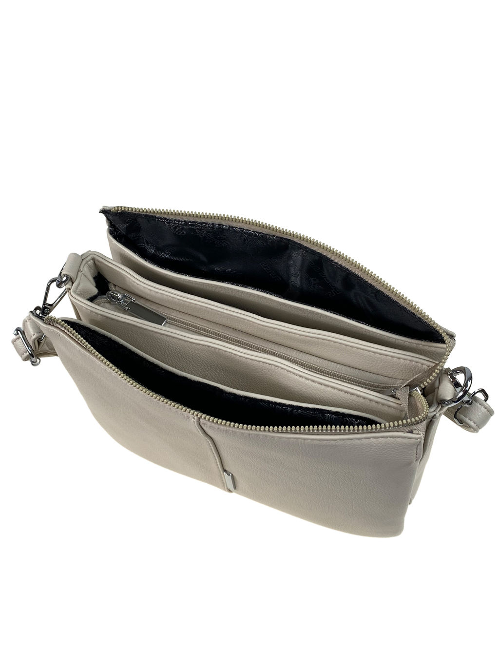 Женская сумка из искусственной кожи, цвет молочный - Greta фото 2