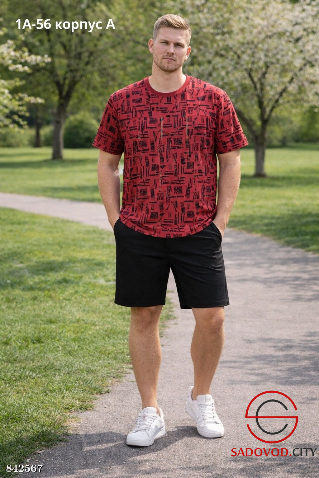 Мужская футболка с принтом