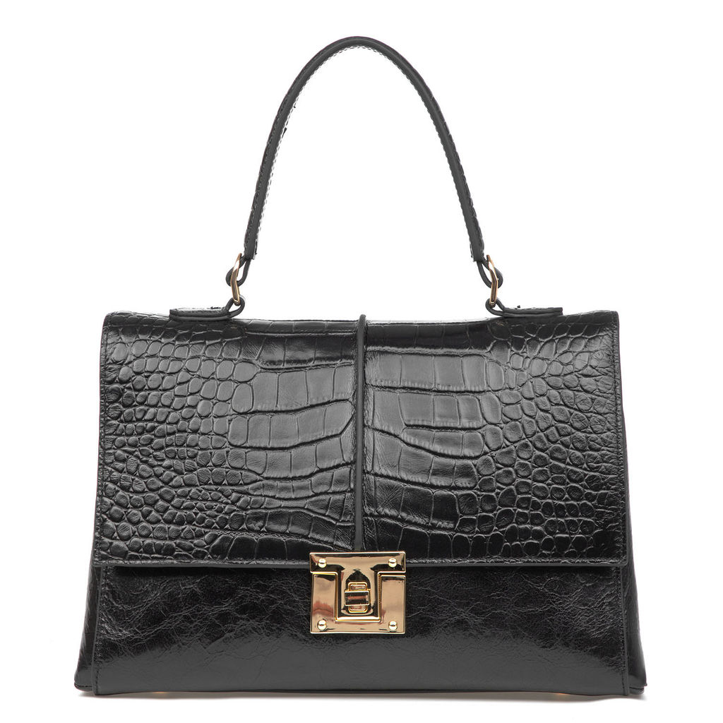 Y2448 black, Женская кожаная сумка, Barcelo Biagi