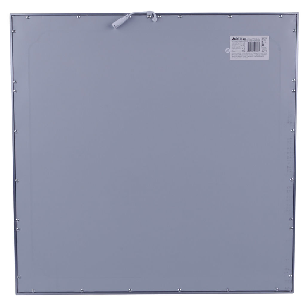 ULP-6060-42W/NW EFFECTIVE SILVER Светильник светодиодный потолочный встраиваемый. Белый свет (4000K). Корпус серебристый. В комплекте с и/п. ТМ Uniel.