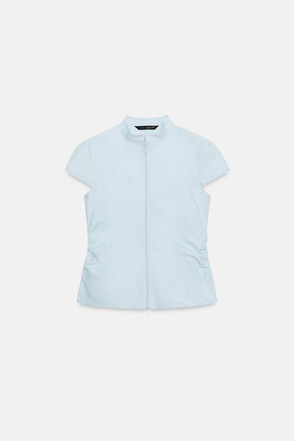 TOP FRUNCES CREMALLERA / Azul claro - Zara фото 4