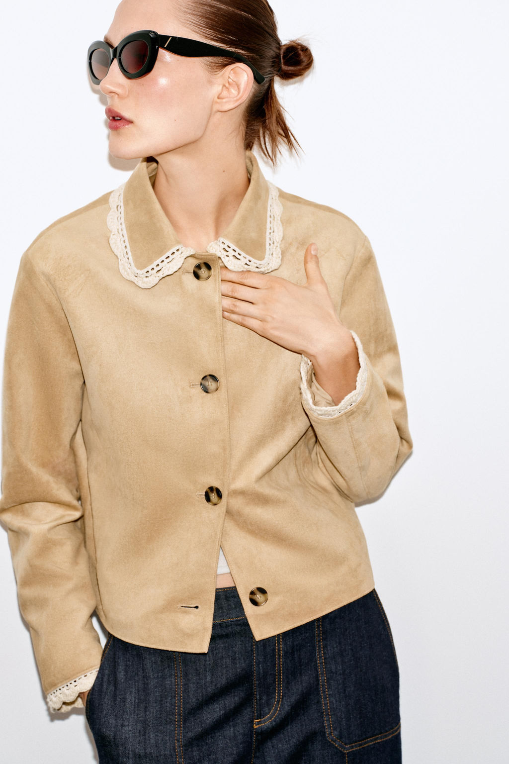 FAUX SUEDE JACKET - Zara фото 22