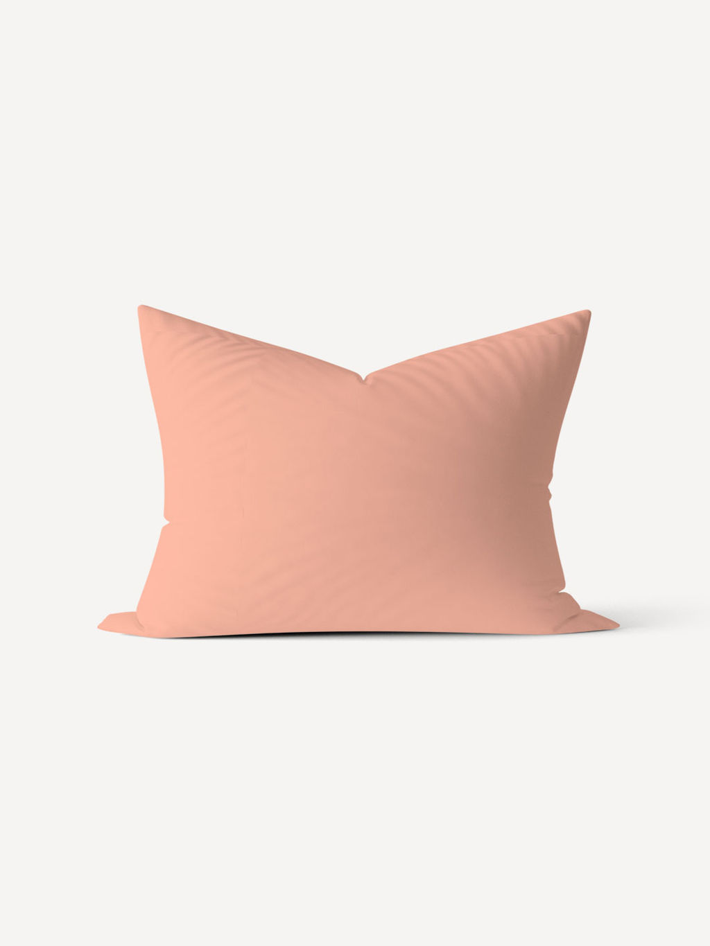 Наволочка поплин гладкокрашеный на молнии - Персик 50х70