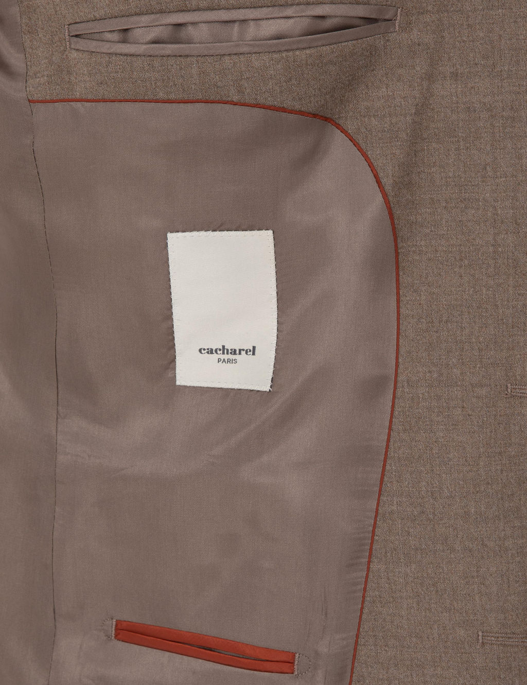 Camel Slim Fit Y_n Kar___ml_ Mikro Desenli Klasik Ceket - Cacharel фото 6