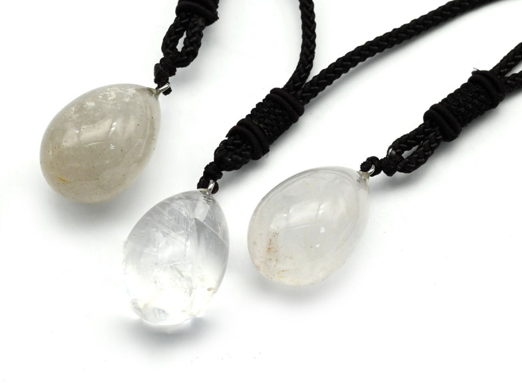 Подвеска из горного хрусталя капля 20*30мм