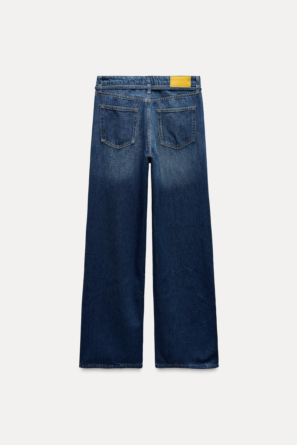 JEANS Z1975 WIDE LEG HIGH-WAIST BELT - Zara фото 3