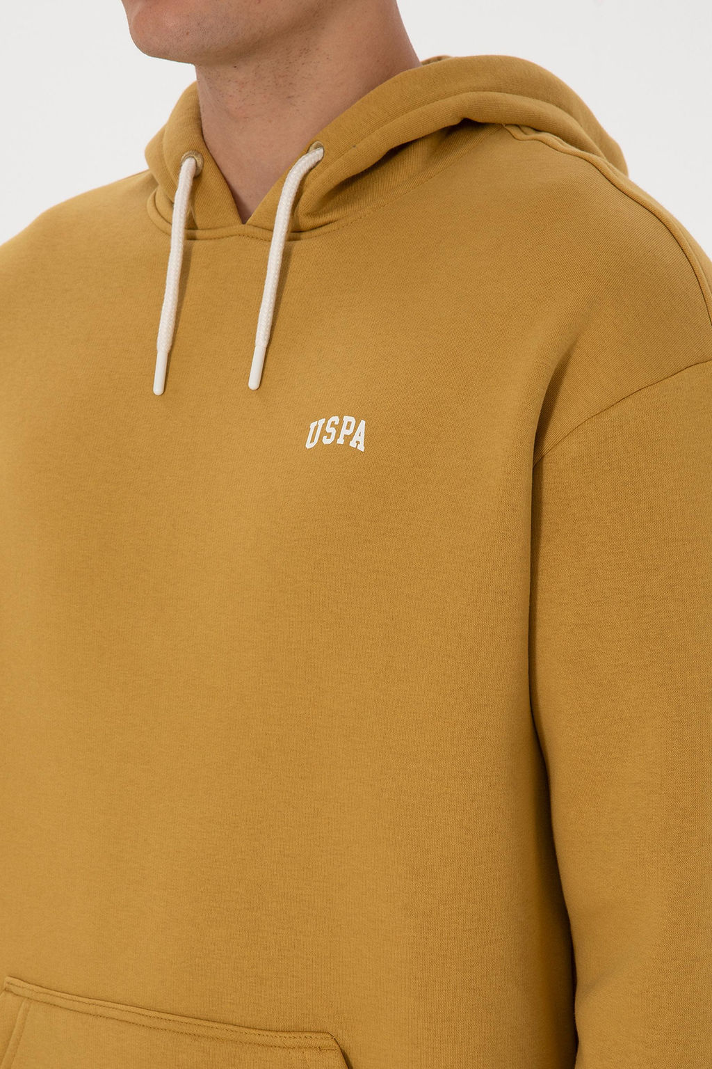 Erkek Hardal Basic Sweatshirt - U.s. polo assn фото 7