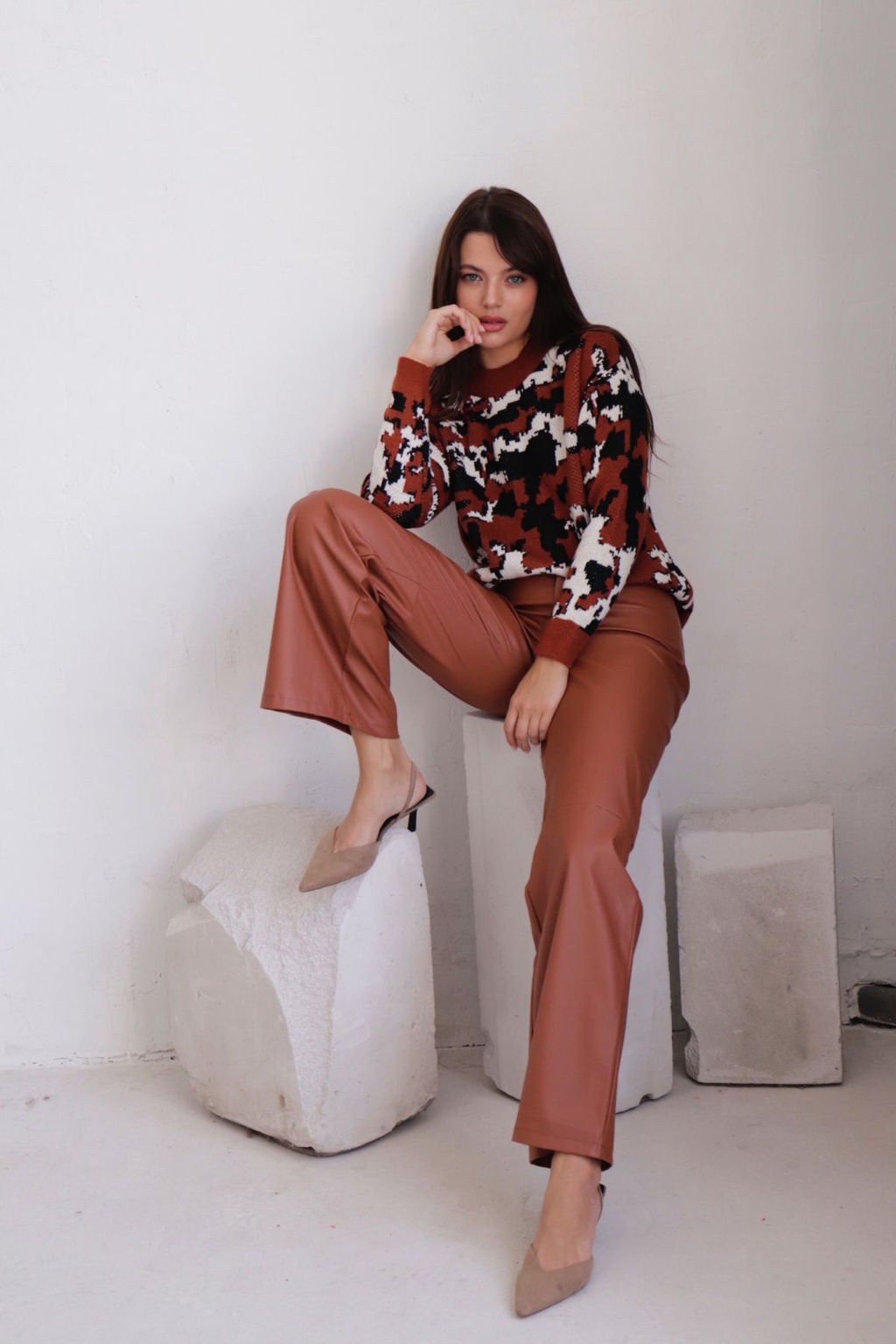 10039 Свитер коричневый - Martichelli фото 13