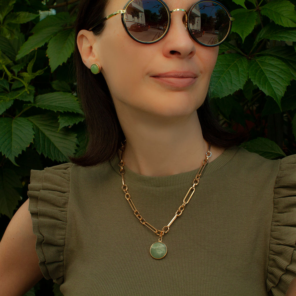 Колье GREEN AVENTURINE Fiore Luna