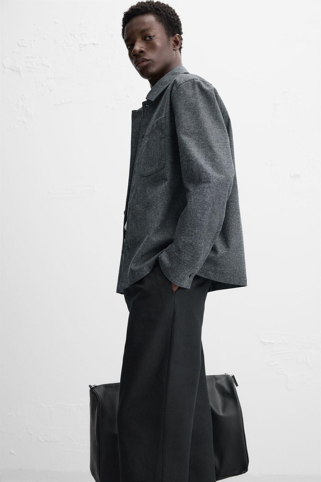 TEXTURED OVERSHIRT - Zara фото 21