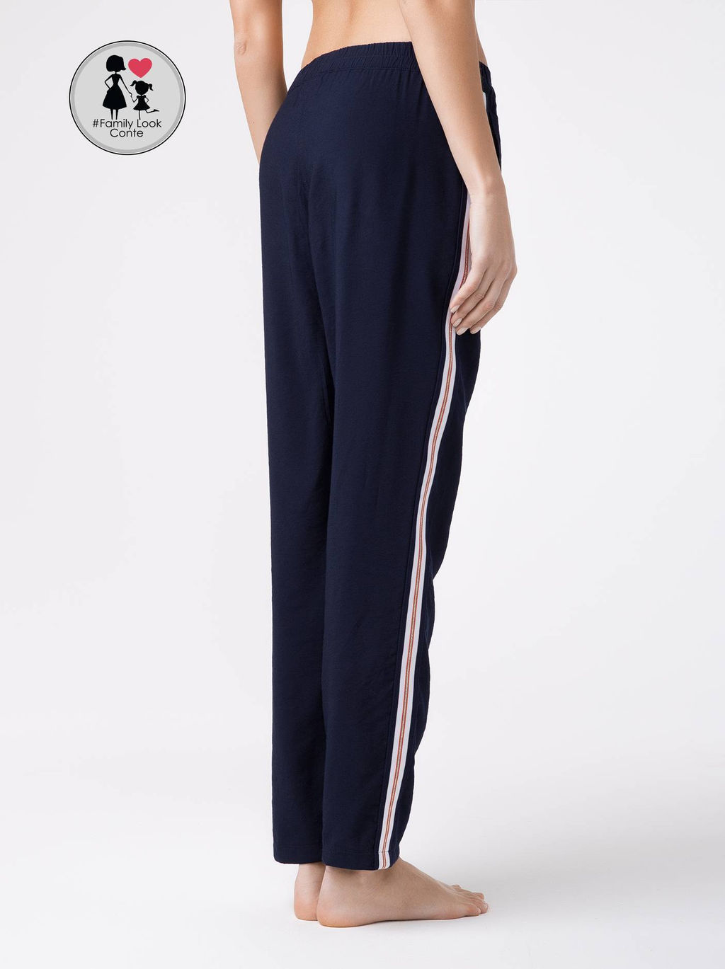 CONTE Фактурные брюки с лампасами SPORT GLEAM dark navy - Conte elegant фото 3