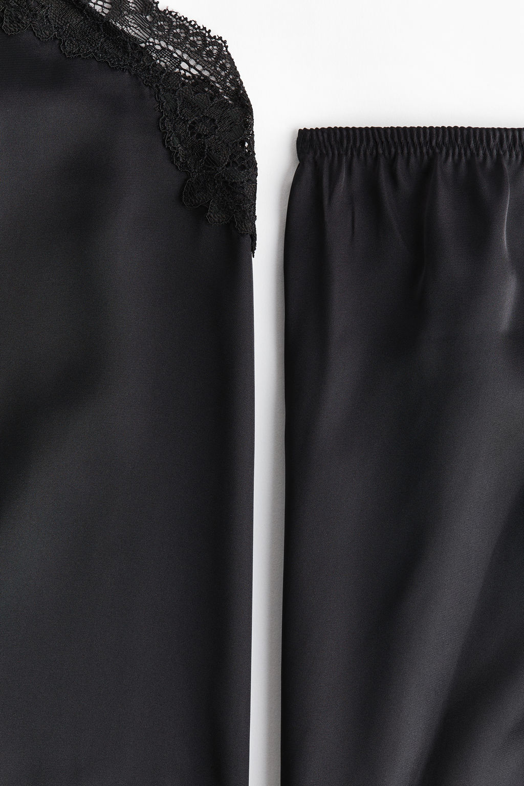 Pijama de sat?n con encaje - H&m фото 11