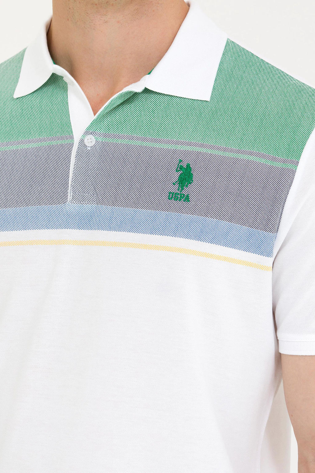 Мужская зеленая футболка - U.s. polo assn фото 14