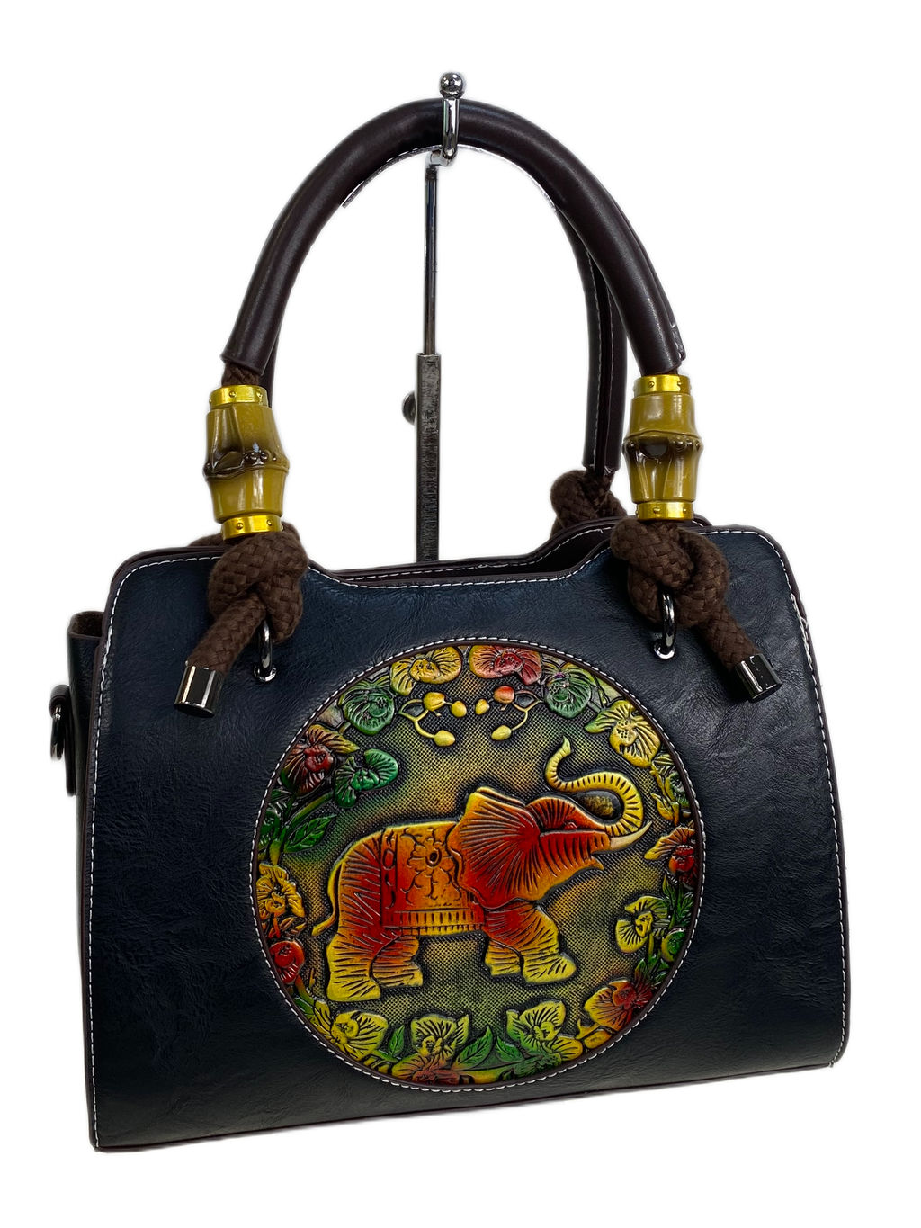 Женская сумка из искусственной кожи, цвет черный