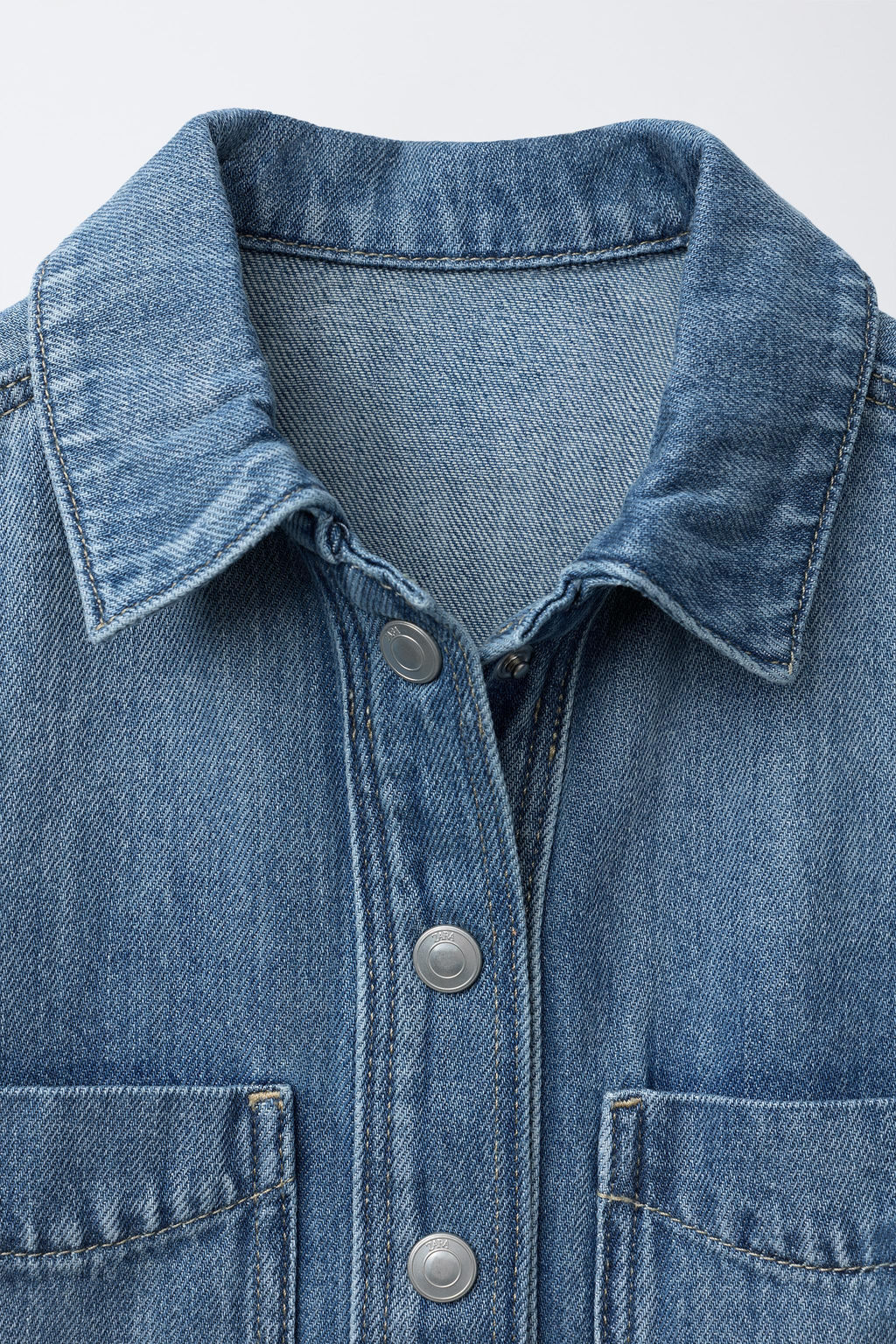 DENIM OVERSHIRT - Zara фото 3