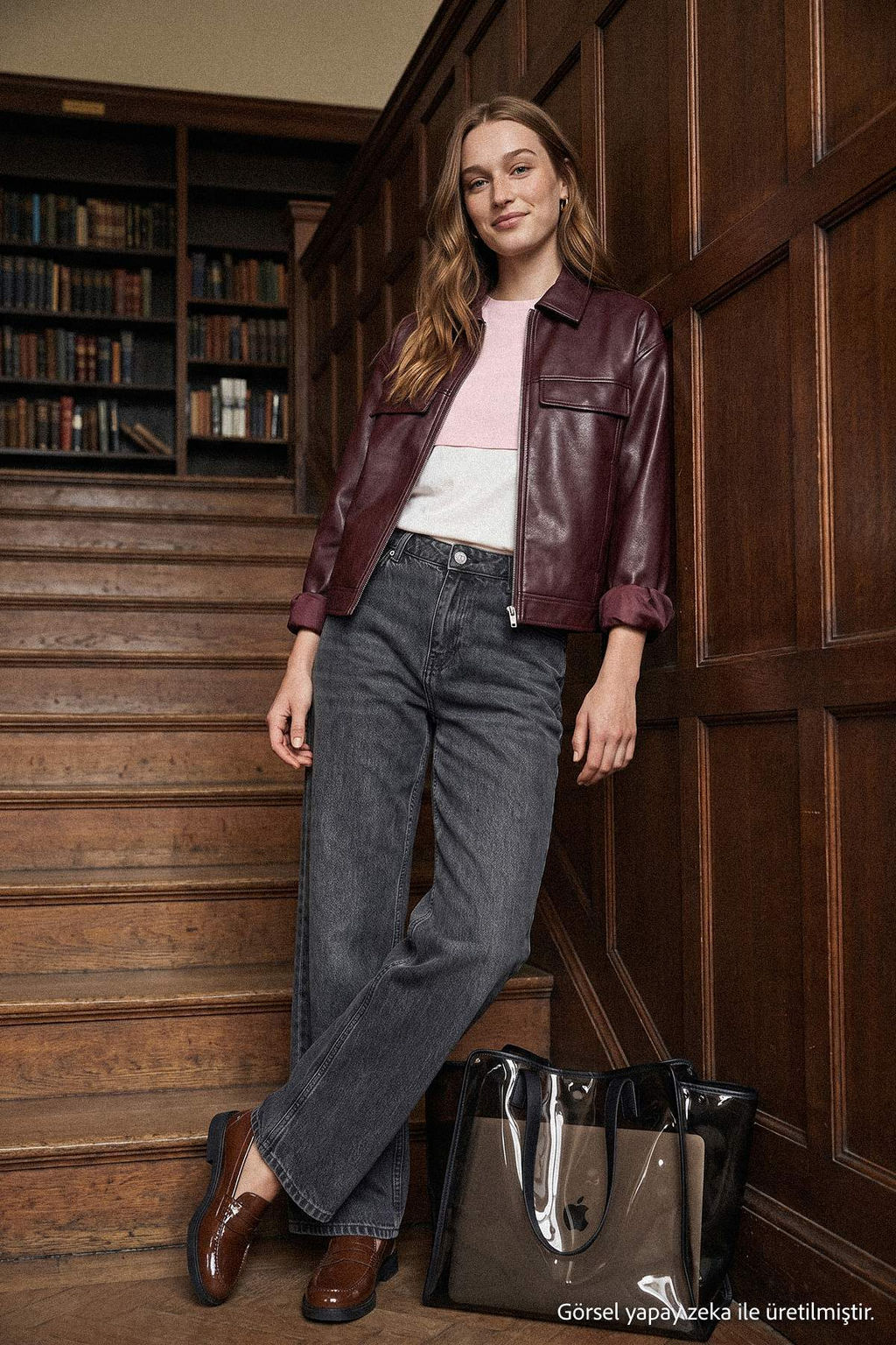 Antrasit %100 Pamuk Normal Bel Bilek Boy Wide Leg Jeans TWOAW27JE00088 - Trendyolmilla фото 5