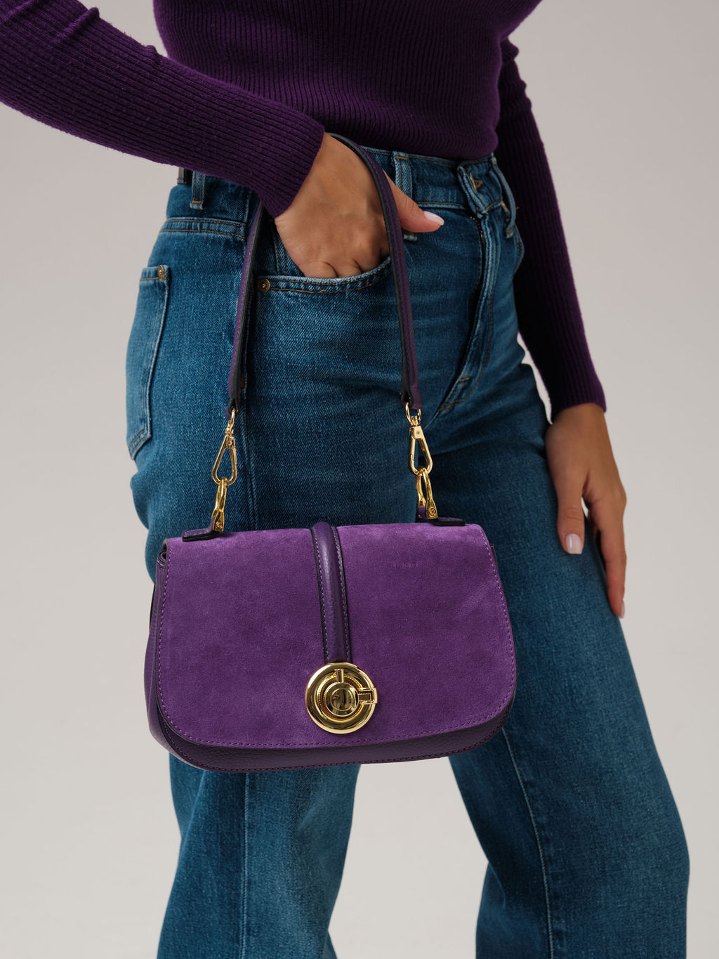 Кросс-боди сумка Azaro 30805 фиолетовая орхидея