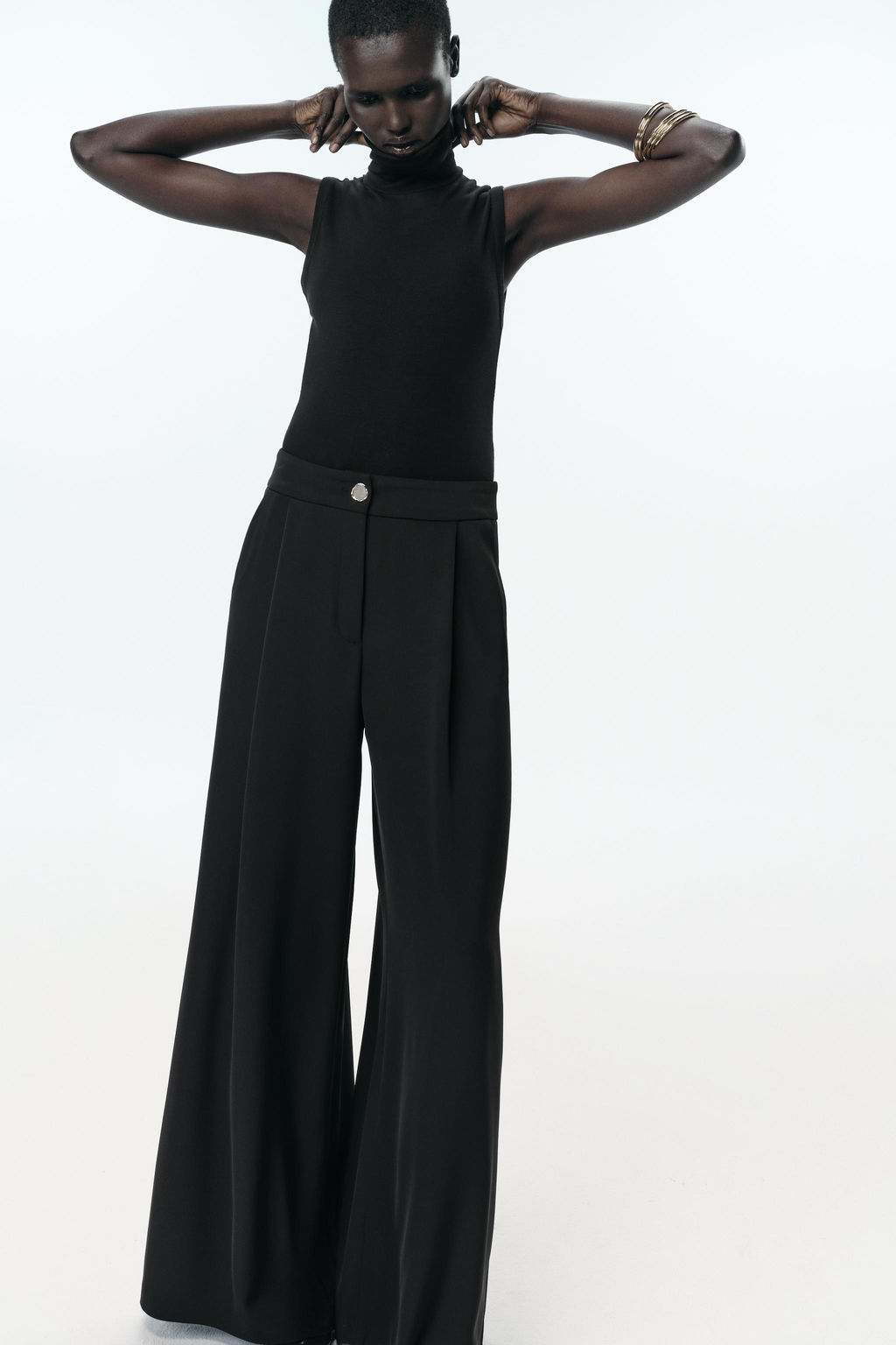 FLOWING PALAZZO TROUSERS - Zara фото 6