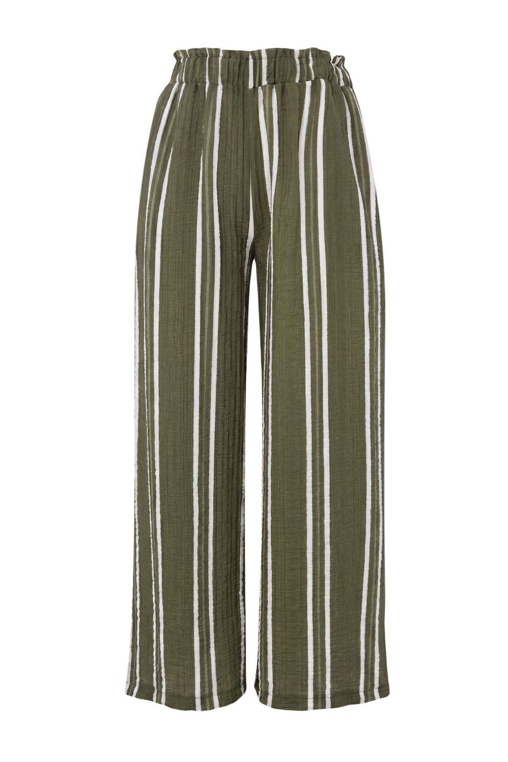 Haki _izgili Dokuma Regular Plaj Pantolon TBESS26PL00014 - Trendyolmilla фото 4