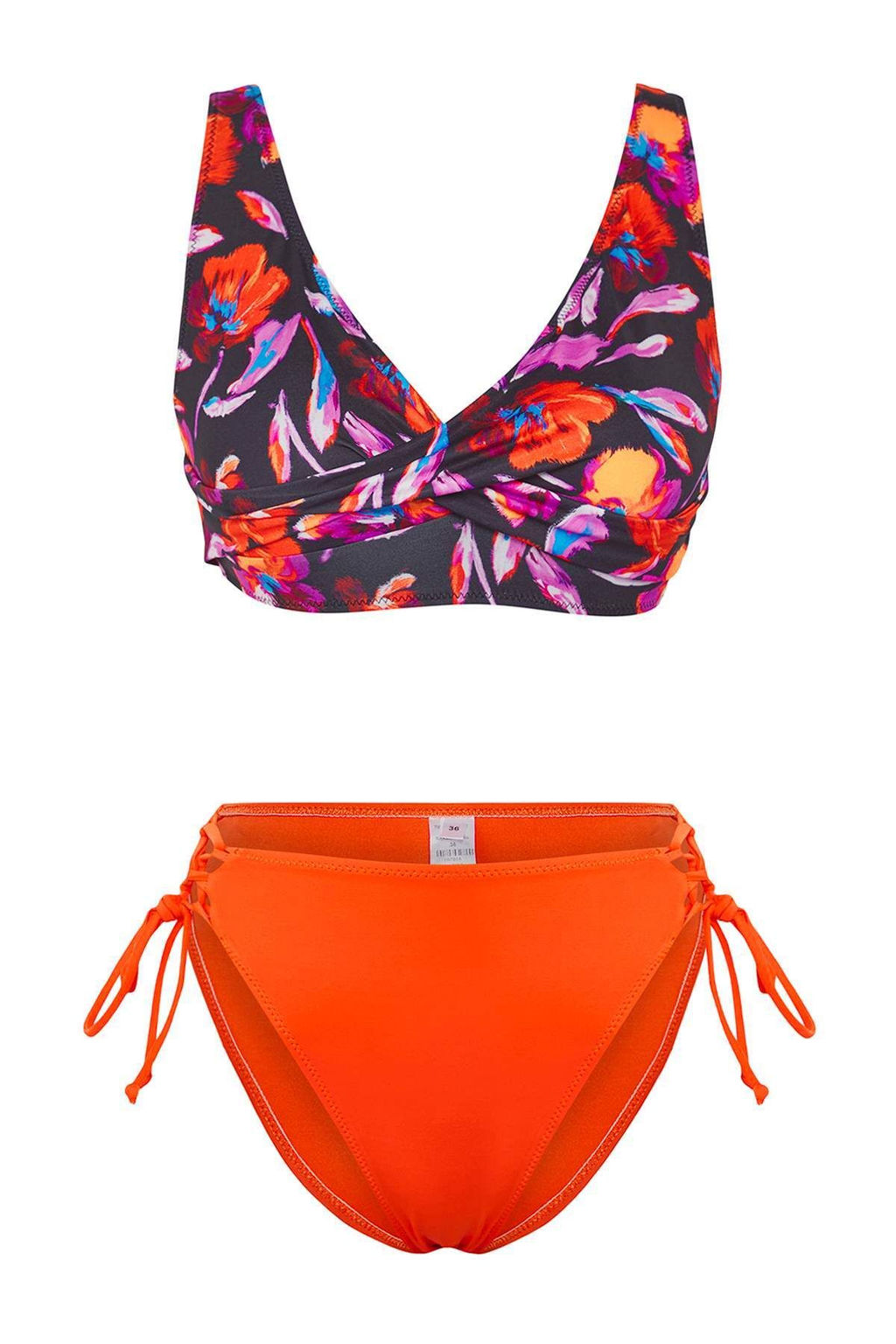 TRENDYOLMILLA Leopar Desenli Bralette Yuksek Bel Regular Bikini Tak?m? TBESS25BT00177  фото 5