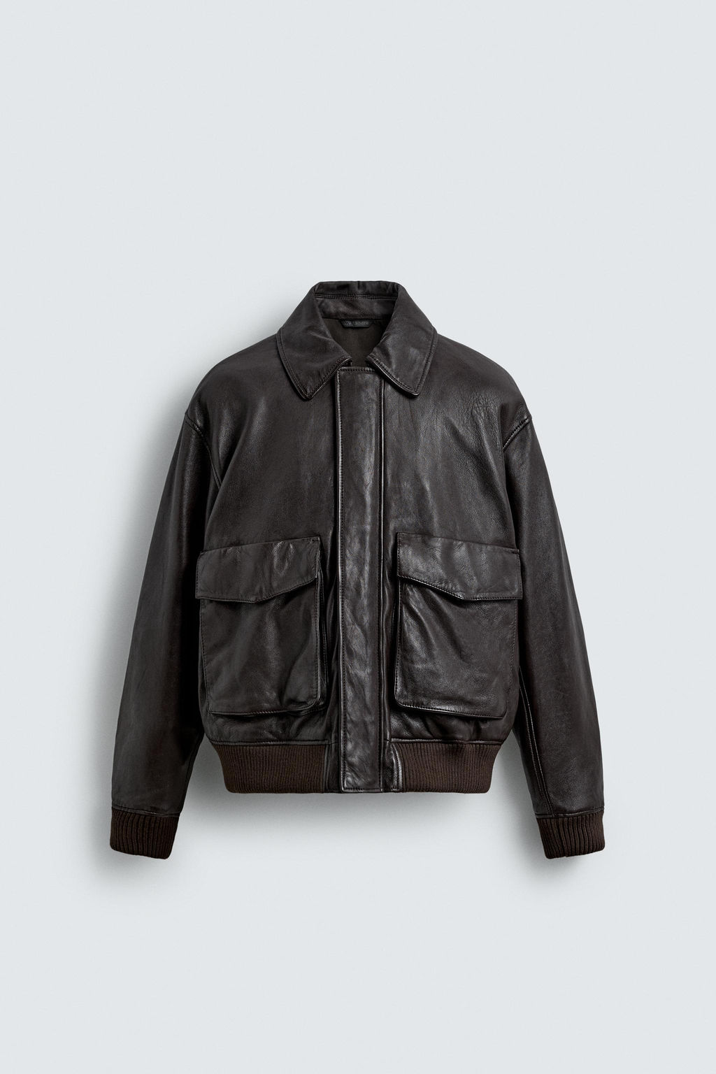 LEATHER JACKET WITH POCKETS