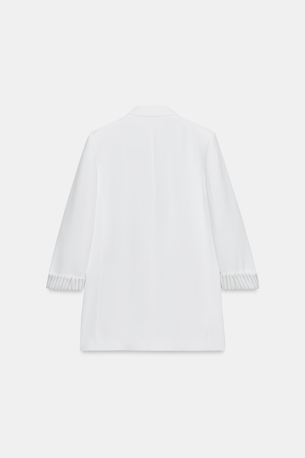 BLAZER MANGA REMANGADA PU?O ESTAMPADO / Blanco roto - Zara фото 7