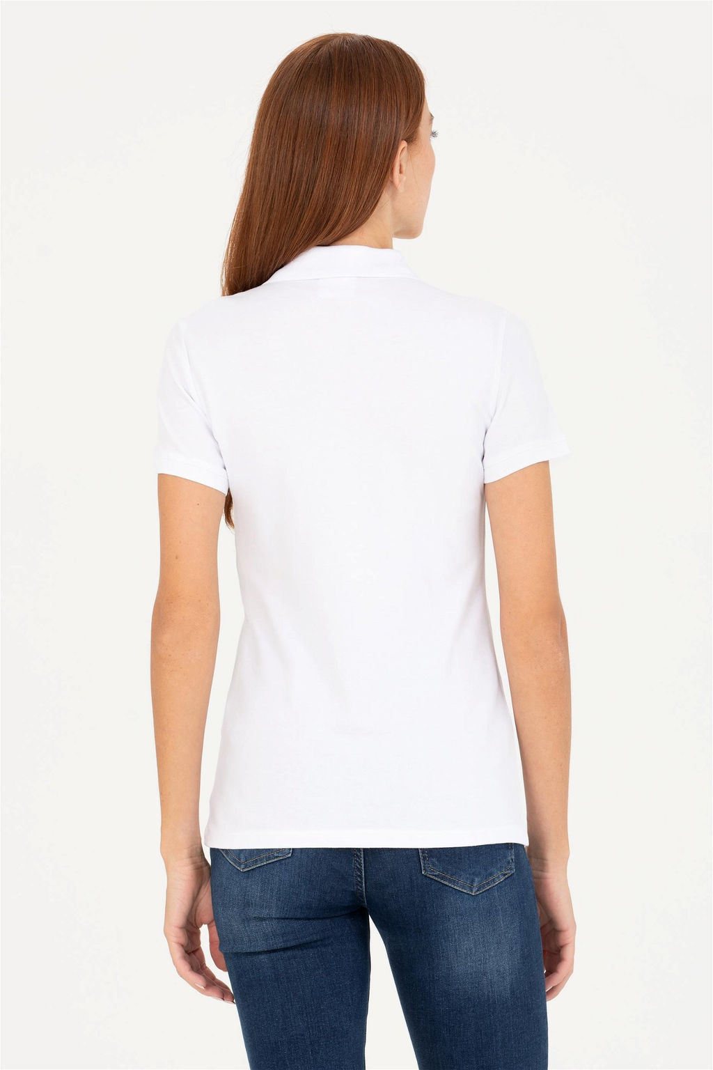 U. S. Polo Assn Женская белая базовая футболка - U.s. polo assn фото 5