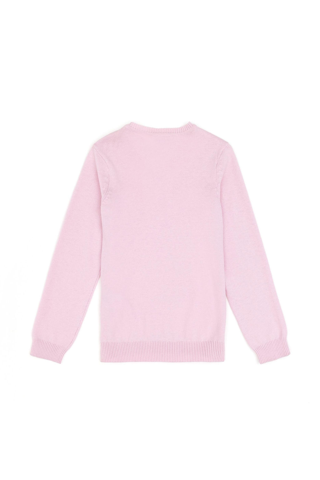 Розовый базовый свитер для девочки Неожиданная скидка в корзине - U.s. polo assn фото 3