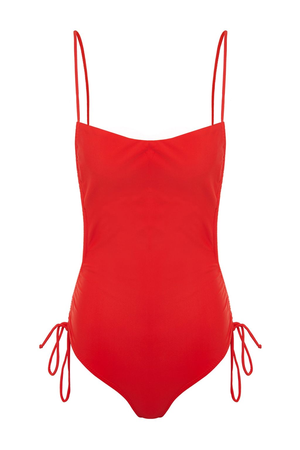 K?rm?z? Kare Yaka Drapeli High Leg Mayo TBESS23MA00231