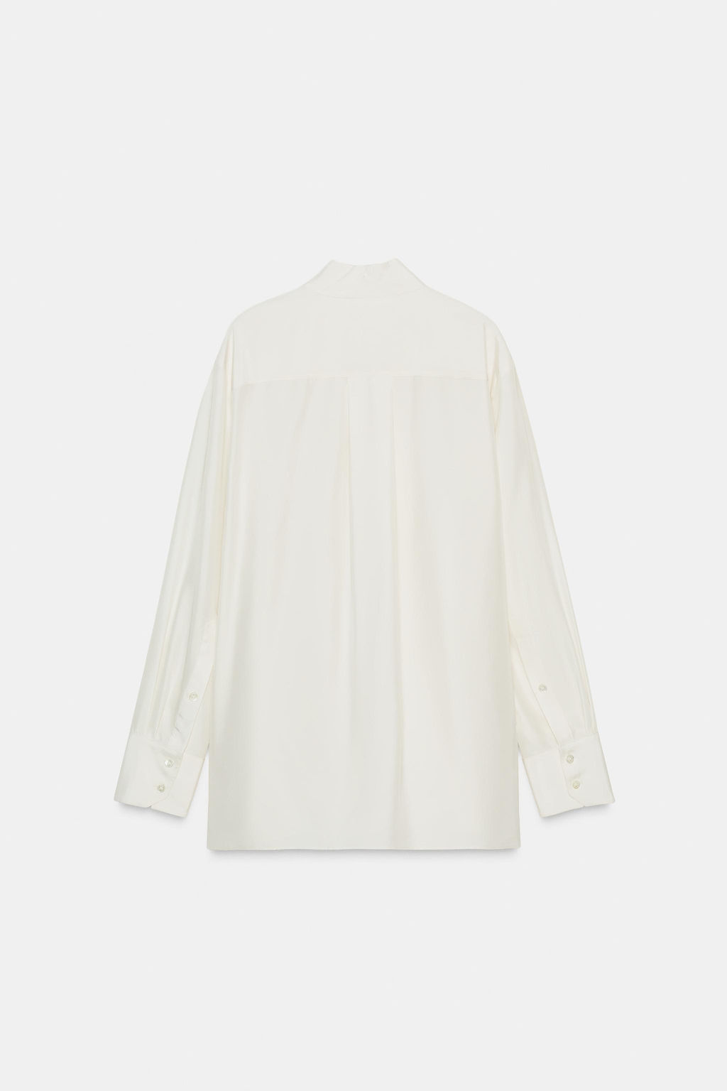 100% SILK BIB SHIRT ZW COLLECTION LIMITED EDITION - Zara фото 5