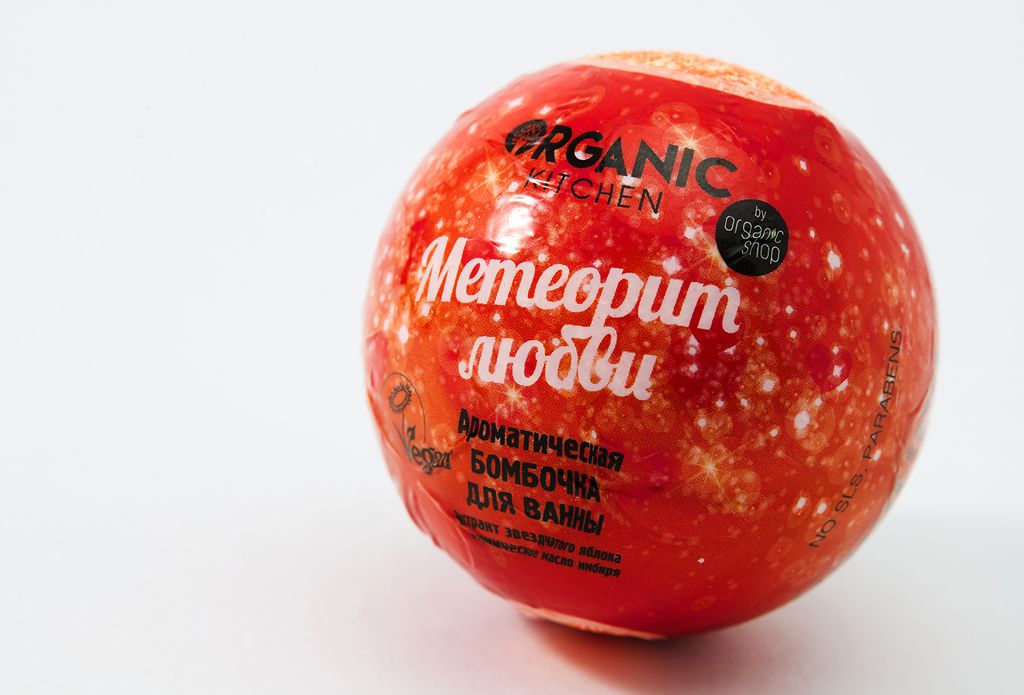 Ароматическая. Метеорит любви, 115 г / Бомбочка для ванны / Organic Kitchen  фото 2