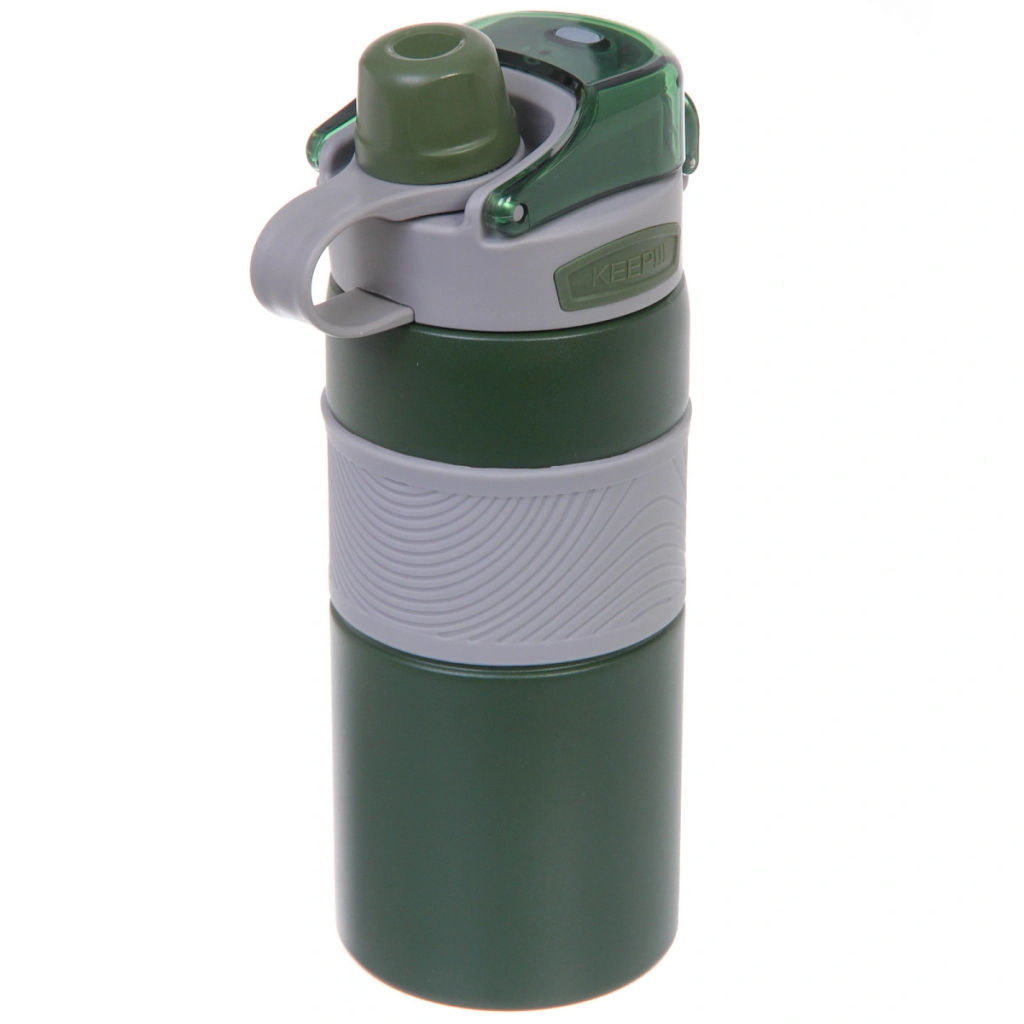 Термос 600мл "Фитнесс", цвет зеленый