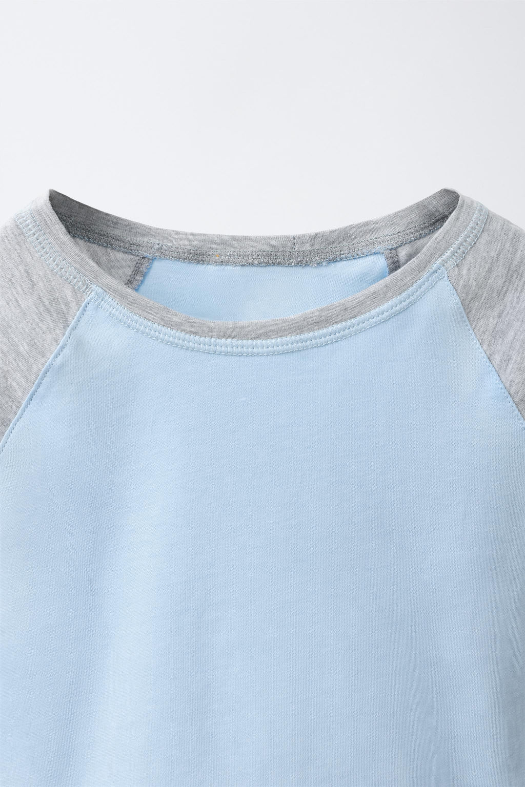 CAMISETA MANGA RANGL?N / Azul claro - Zara фото 6