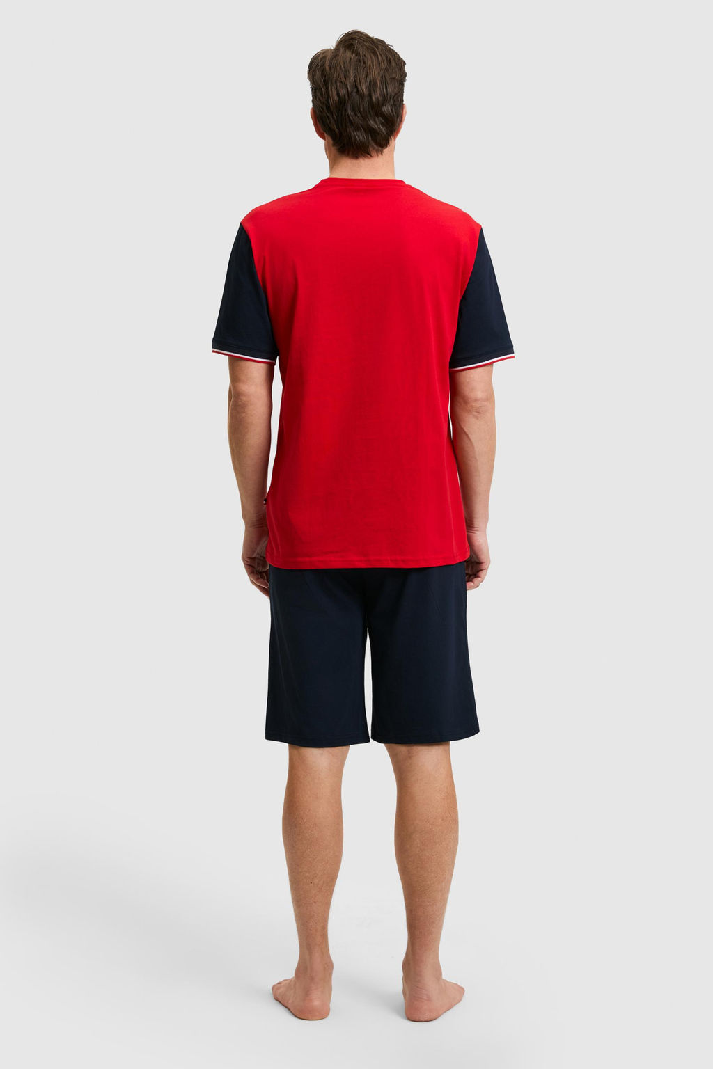 Erkek K_rm_z_ Pijama Tak_m_