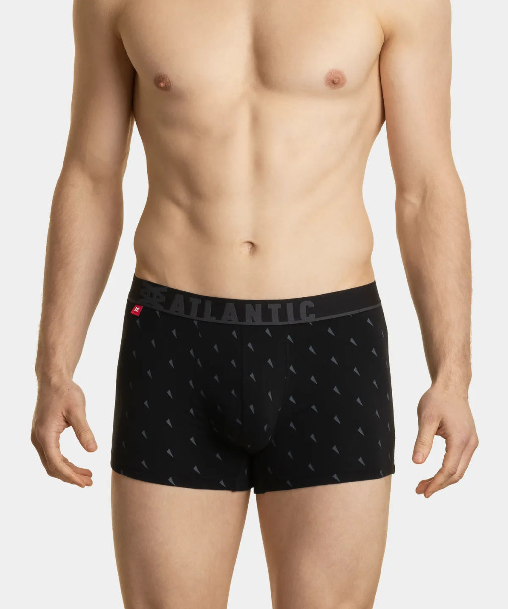 ATLANTIC 3MH-174 Трусы шорты New Sport - набор 3 шт. черный + шоколадный + серый  фото 6