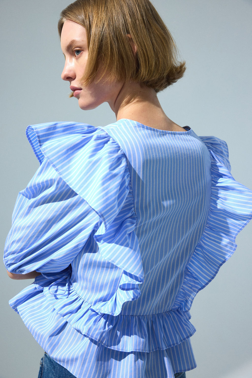 Blusa cruzada de popelina - H&m фото 2