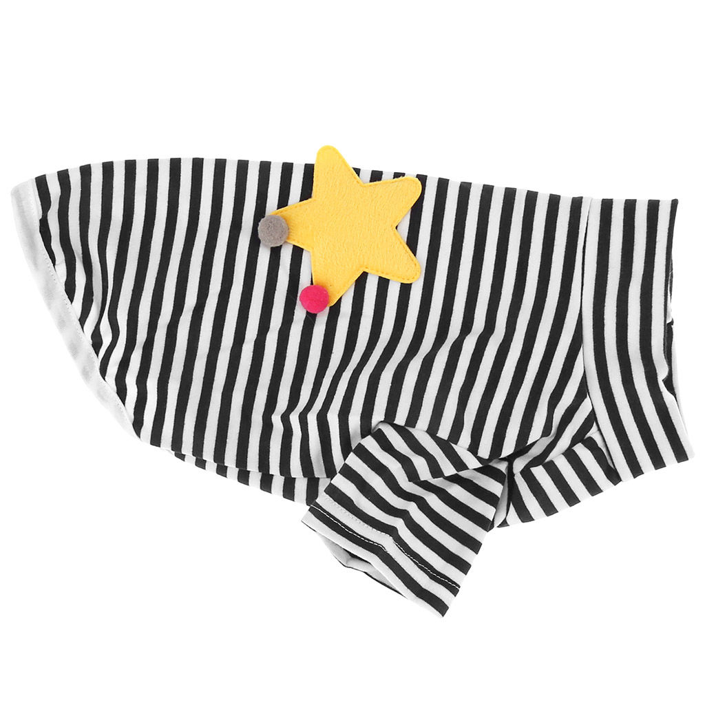 Пэт тойс (Pet toys) Одежда для собаки Тельняшка с принтом, р-р S, длина спинки 24см/обхват груди 36см/обхват шеи 22см, цвет-черно-белый, 100% полиэстер (Китай) - Домашняя мода фото 7