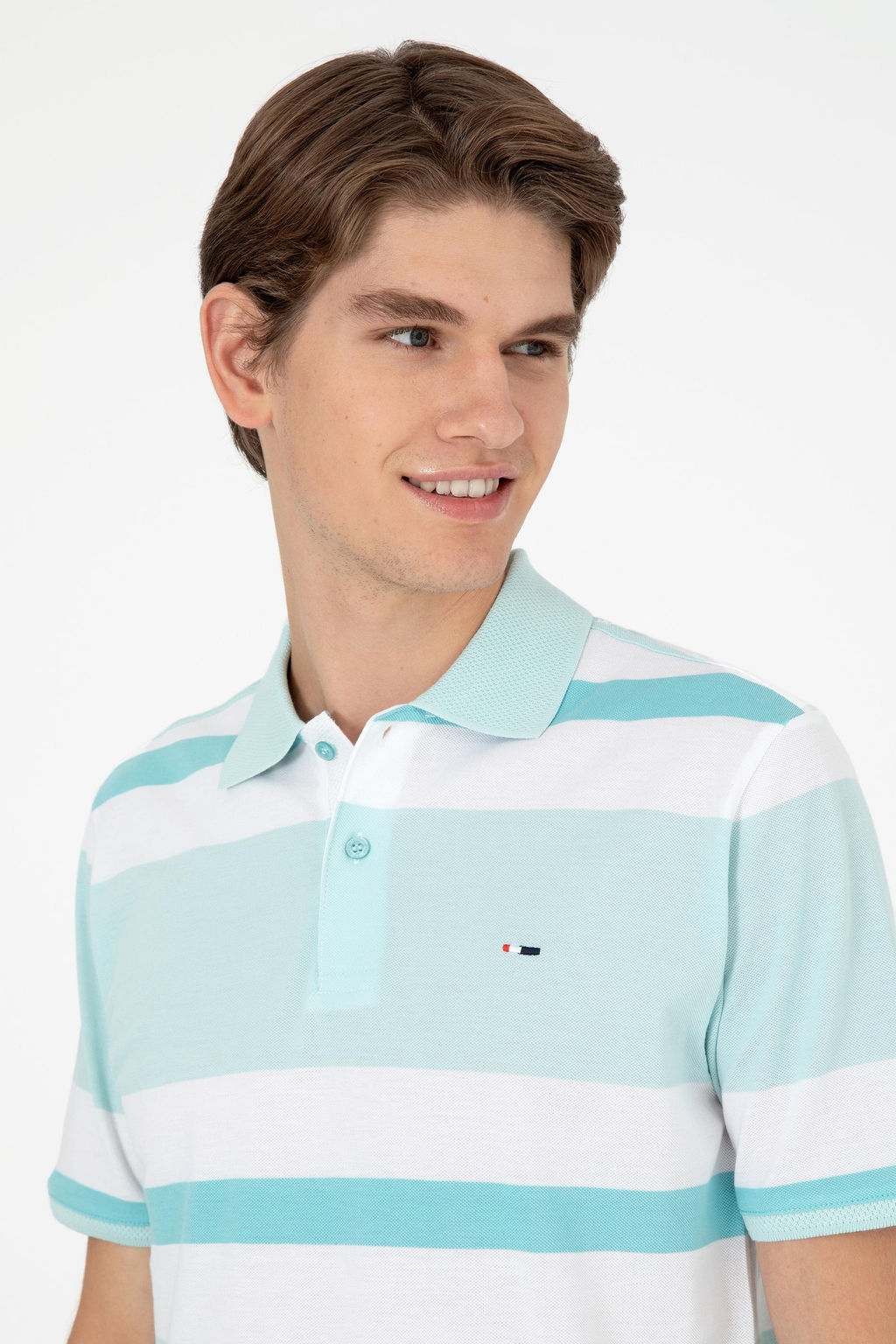 Мужская футболка водно-зеленого цвета - U.s. polo assn фото 2