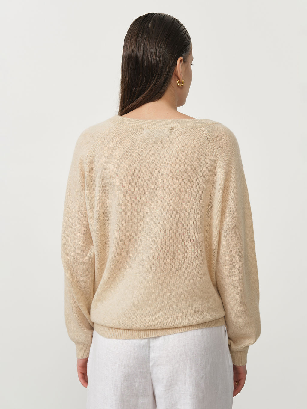 Джемпер кашемировый 1105 бежевый