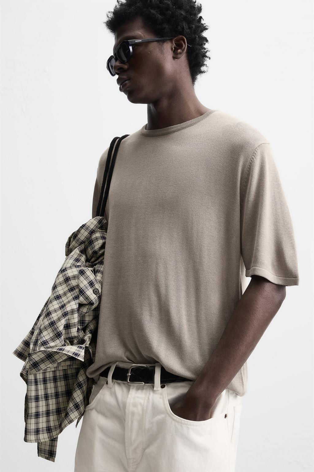 FLOWING KNIT T-SHIRT - Zara фото 6